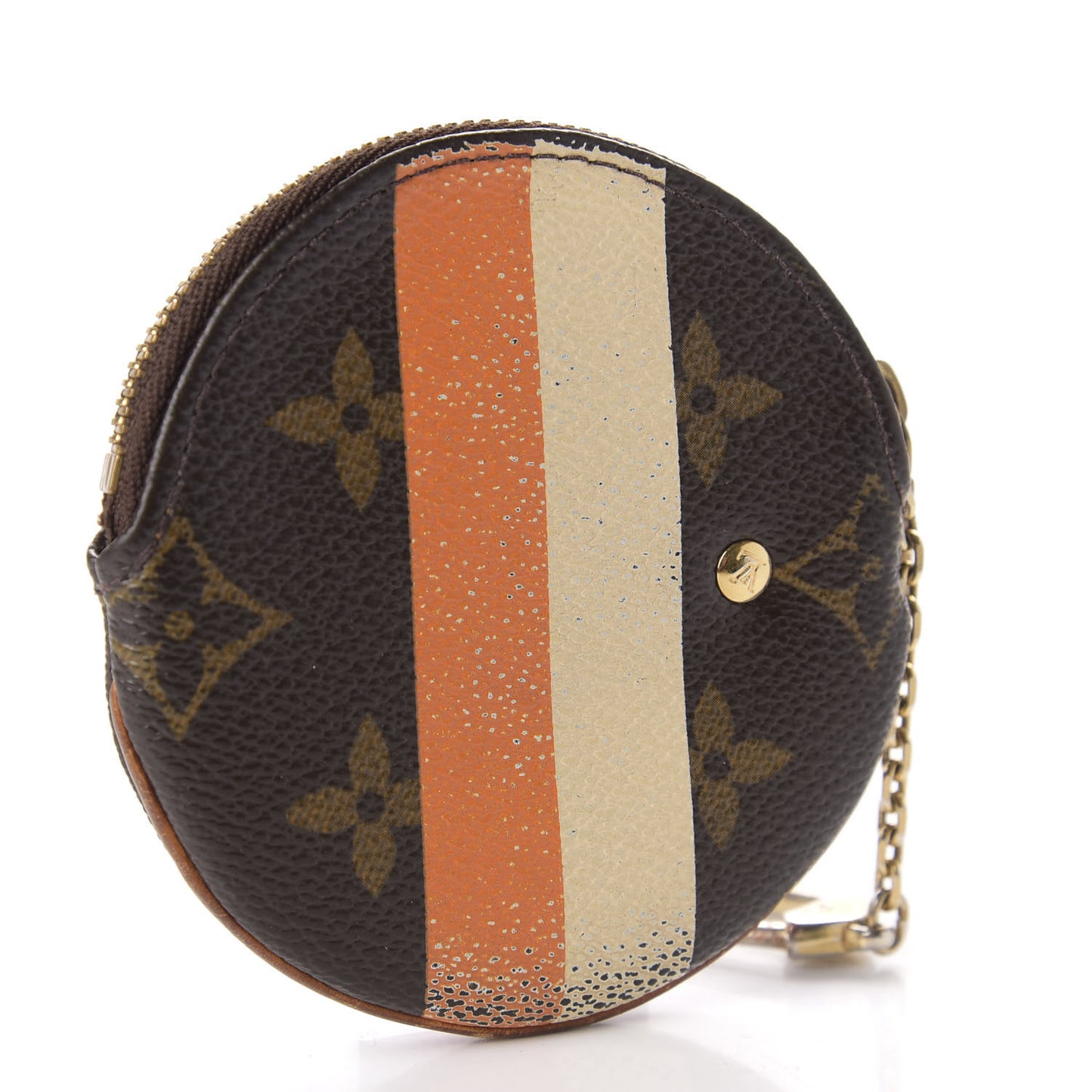 Monogram Groom Round Coin Purse
