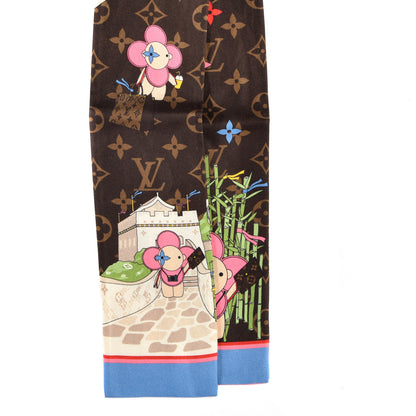 Louis Vuitton Silk Monogram 2021 Christmas Animation China Bandeau 2 of 3