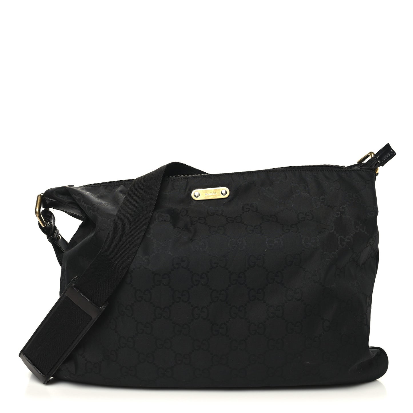 Nylon Monogram Messenger Black