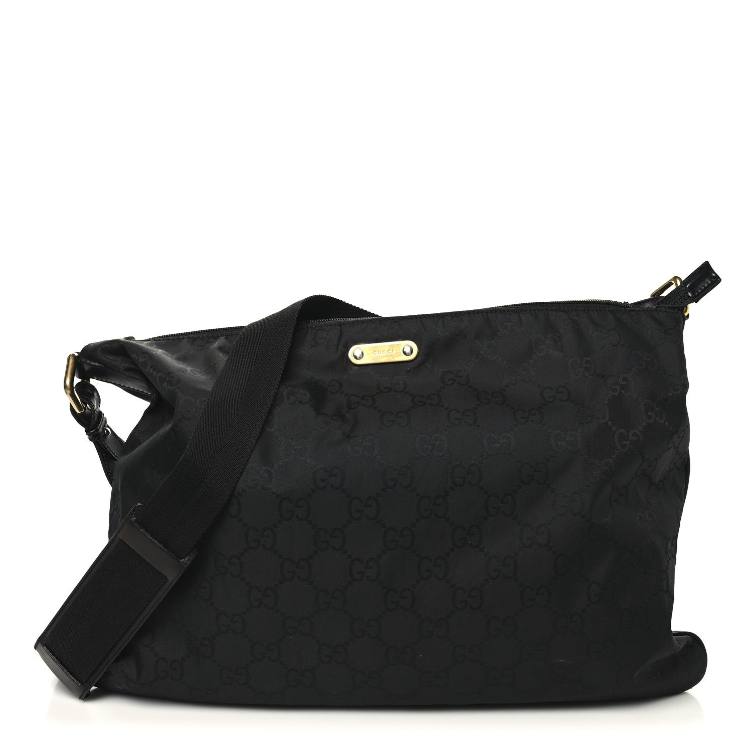 Gucci Nylon Monogram Messenger Black 1 of 10