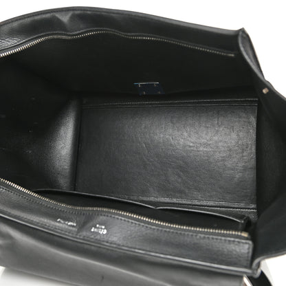 Celine Drummed Calfskin Suede Medium Trapeze Black 5 of 15