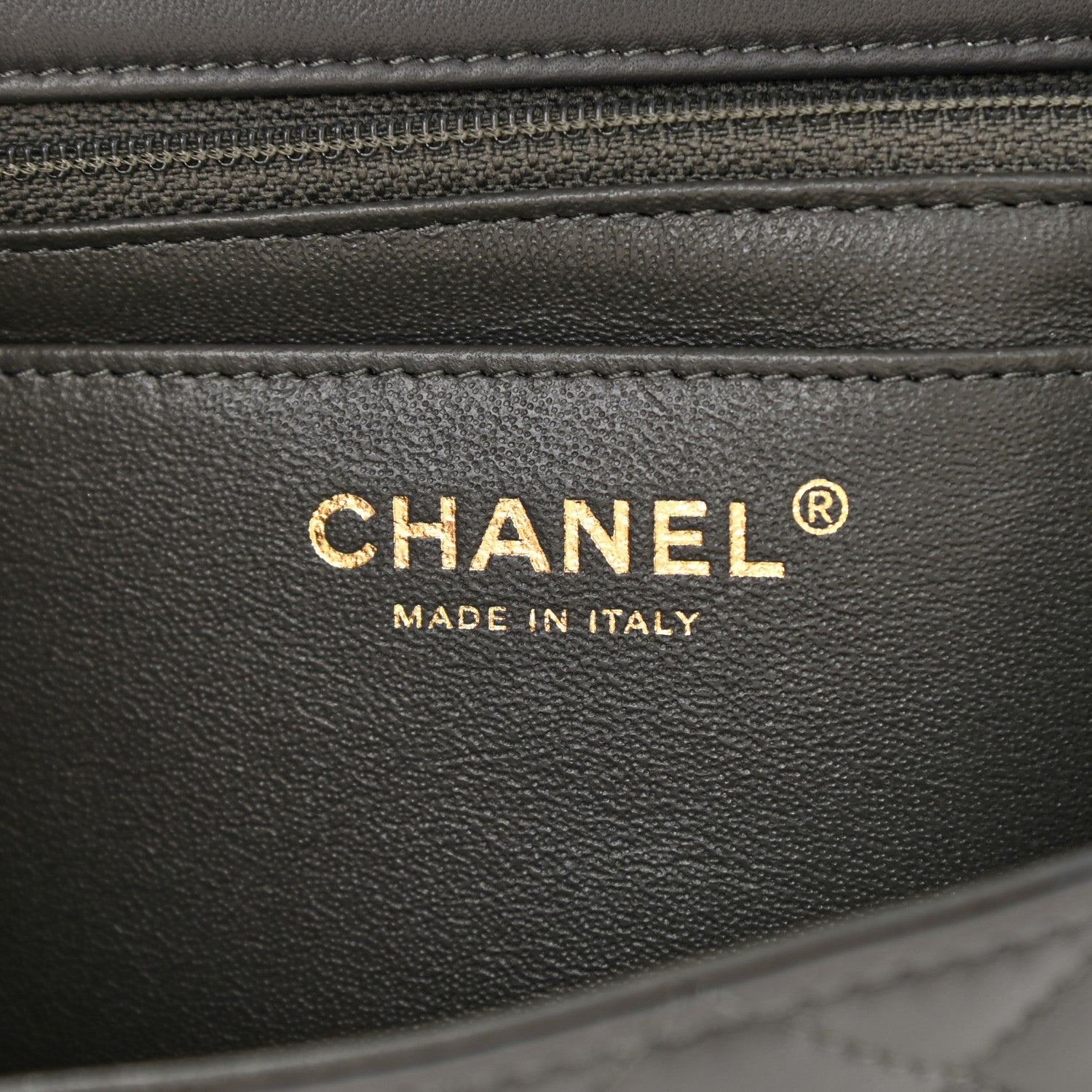 Chanel Lambskin Quilted Mini Rectangular Flap Dark Grey 5 of 9