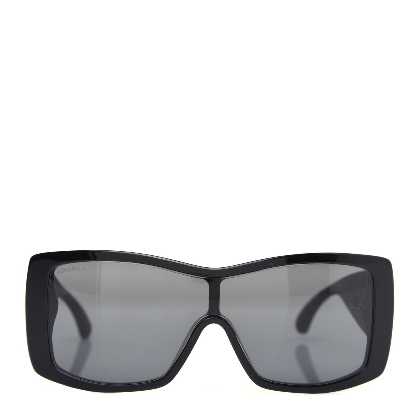 Wood Rubber Shield Sunglasses 71337A Black