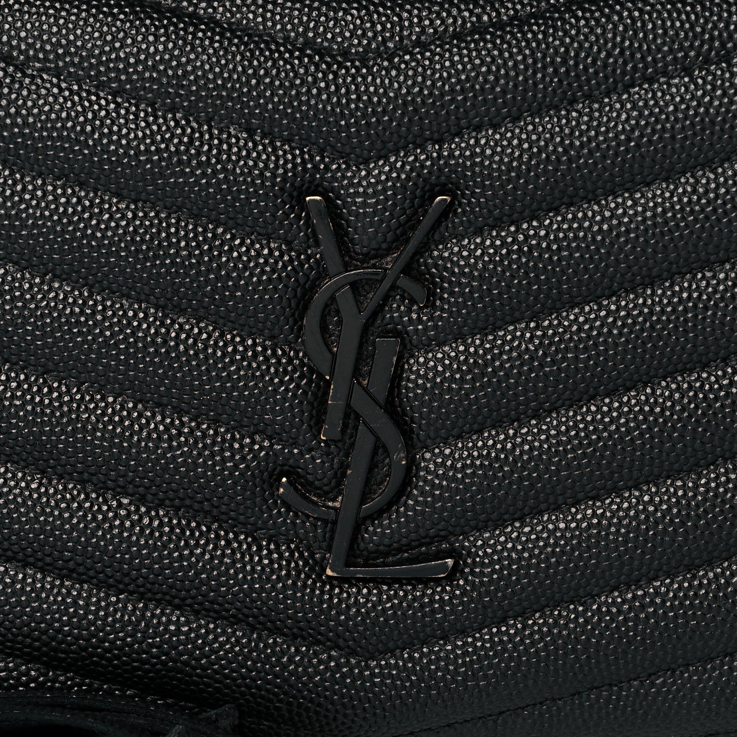 Grain De Poudre Matelasse Monogram Mini Lou Camera Bag Black