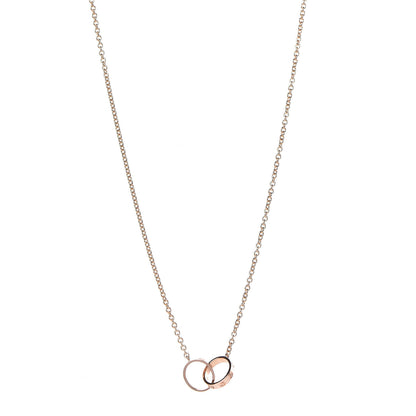 Cartier 18K Pink Gold Interlocking LOVE Necklace 1 of 5