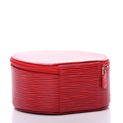 Louis Vuitton Epi Ecrin Bijoux 12cm Jewelry Box Case Rouge 3 of 8