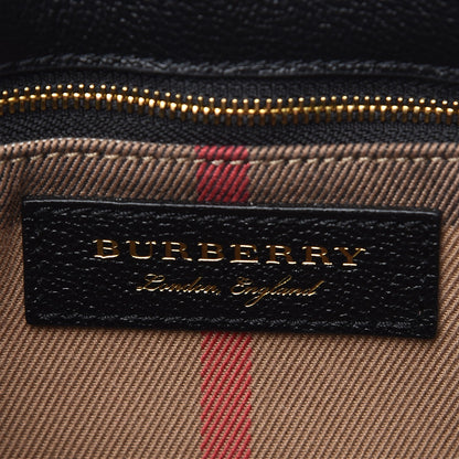 Burberry Soft Grain Calfskin Small Buckle Tote Black 9 of 14