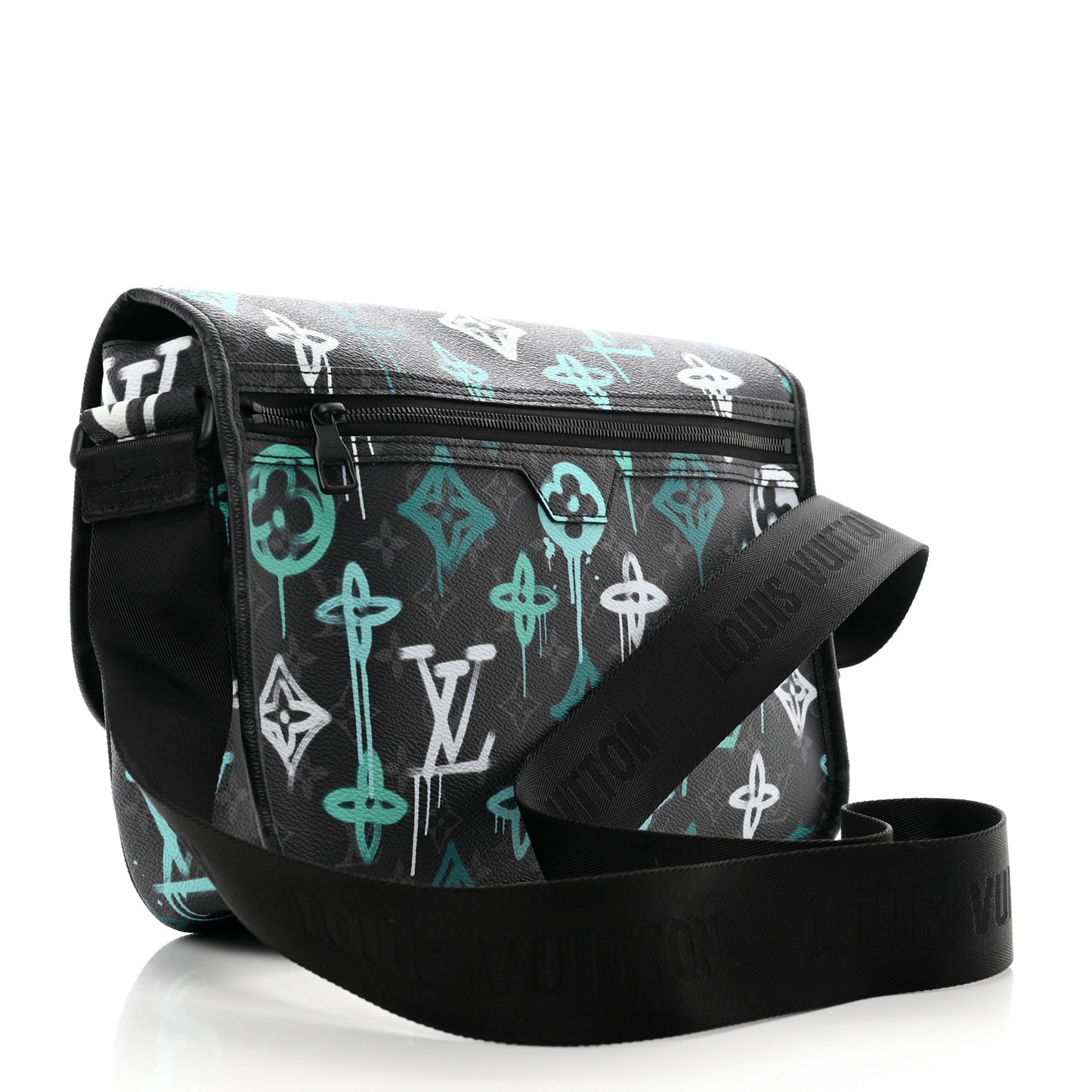 Monogram Eclipse LV Graffiti Archy Messenger MM Green Lights