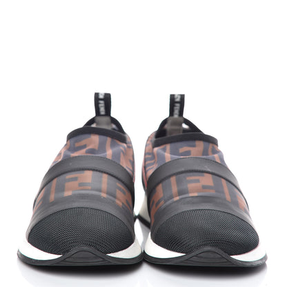 Fendi Technical Mesh FF Sneakers 38 Tobacco Red 2 of 12