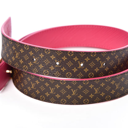 Louis Vuitton Epi Mini Monogram 30mm LV Initiales Reversible Belt 80 32 Fuschia 6 of 6