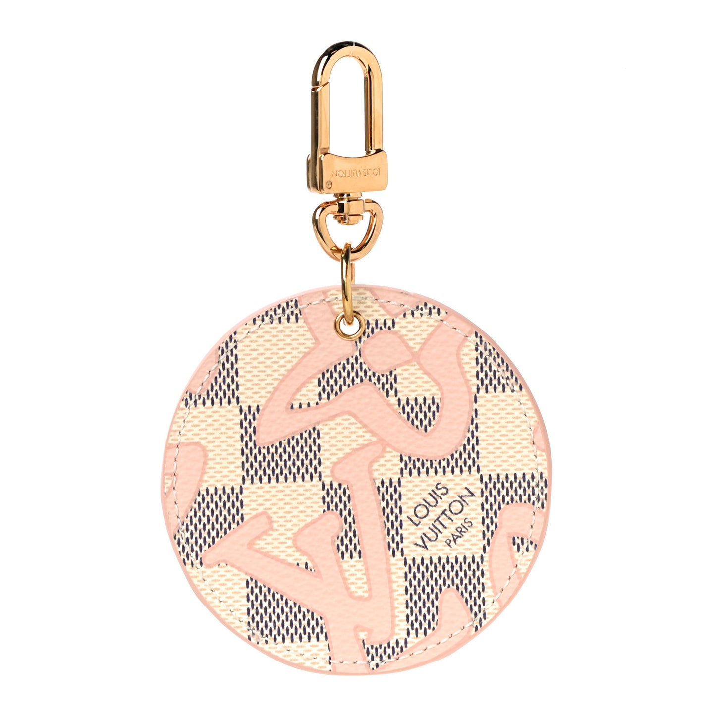 Damier Azur Tahitienne Bag Charm Key Ring