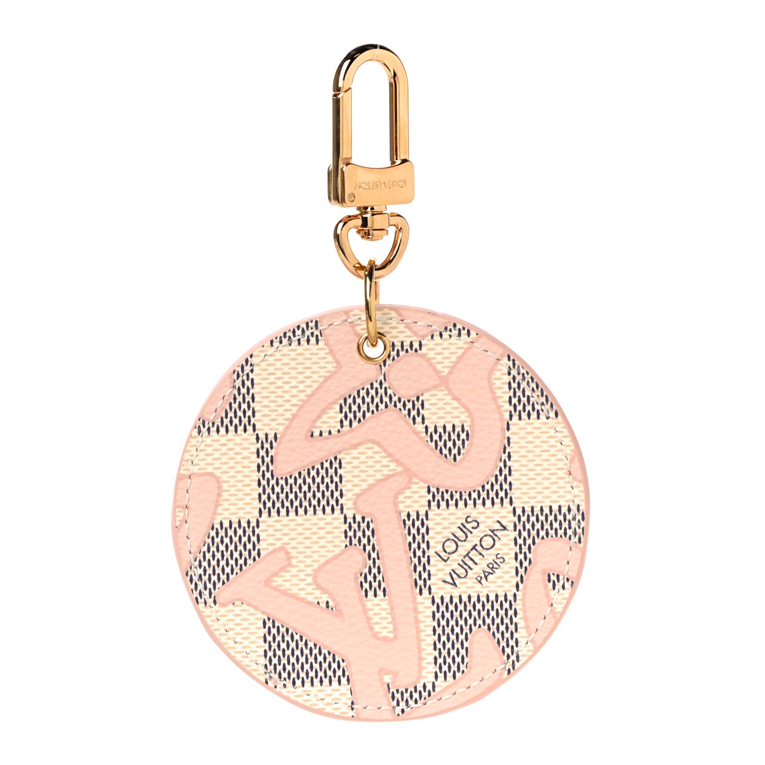 Louis Vuitton Damier Azur Tahitienne Bag Charm Key Ring 1 of 4