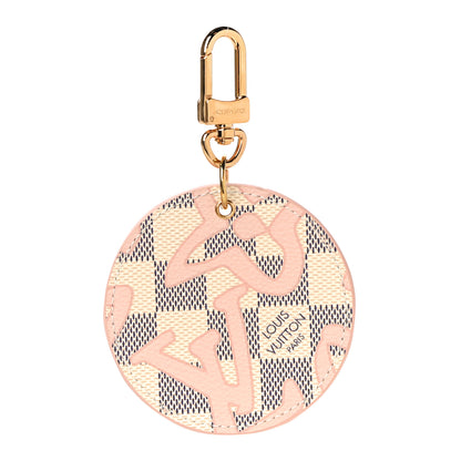 Louis Vuitton Damier Azur Tahitienne Bag Charm Key Ring 1 of 4