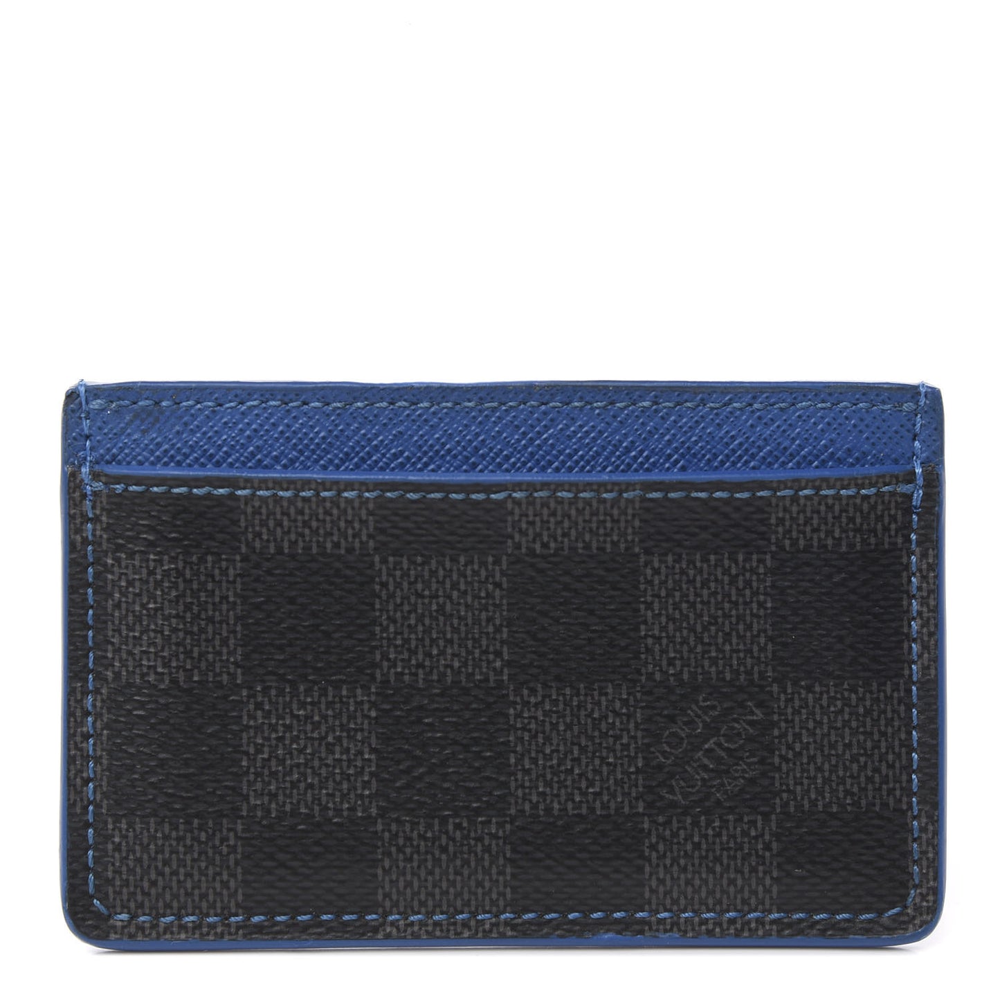 Damier Graphite Card Holder Blue