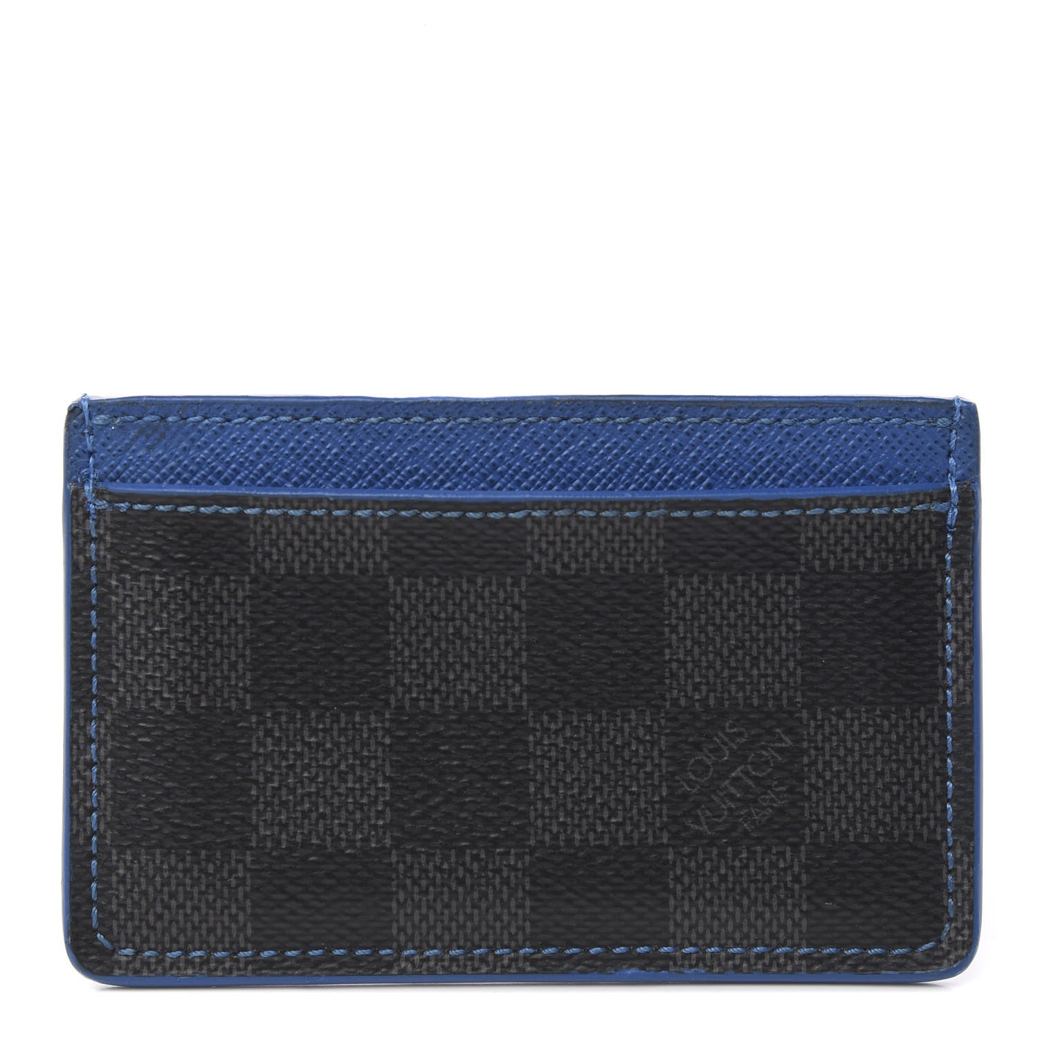 Louis Vuitton Damier Graphite Card Holder Blue 1 of 6
