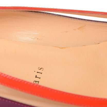Christian Louboutin Patent PVC Suspenodo Flats 37 Eveque 10 of 12