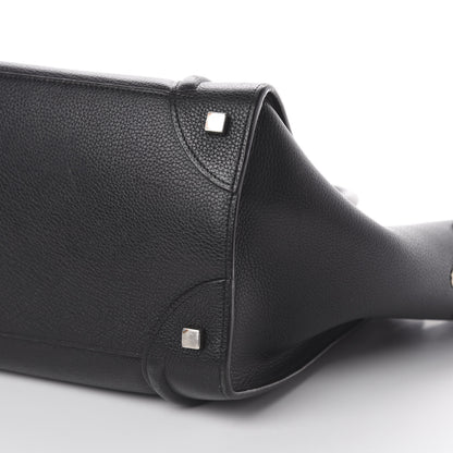 Celine Drummed Calfskin Mini Luggage Black 6 of 7