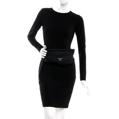 Prada Tessuto Nylon Montagna Belt Bag Black 2 of 7