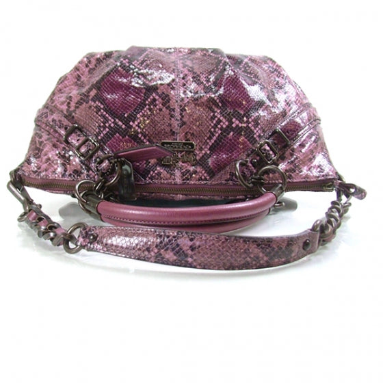 FASHIONPHILE COACHPythonMadisonSophiaTotePurple 4 of 10