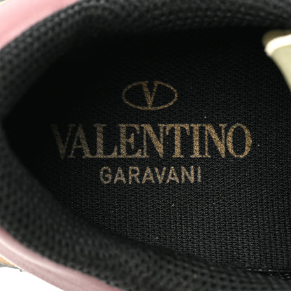 Valentino Garavani Nappa Suede Camouflage Womens Rockrunner Sneakers 37 Army Green Beige 8 of 13