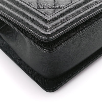 Chanel Caviar Quilted Medium Boy Flap Black 9 of 10
