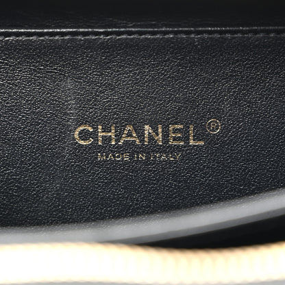 Chanel Caviar Quilted Small CC Filigree Vanity Case Black 5 of 9