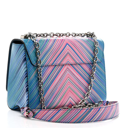 Louis Vuitton Epi Tropical Twist Shoulder Bag MM Blue Rose 4 of 11
