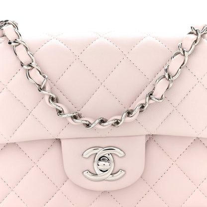 Chanel Lambskin Quilted Mini Rectangular Flap Light Purple 7 of 10