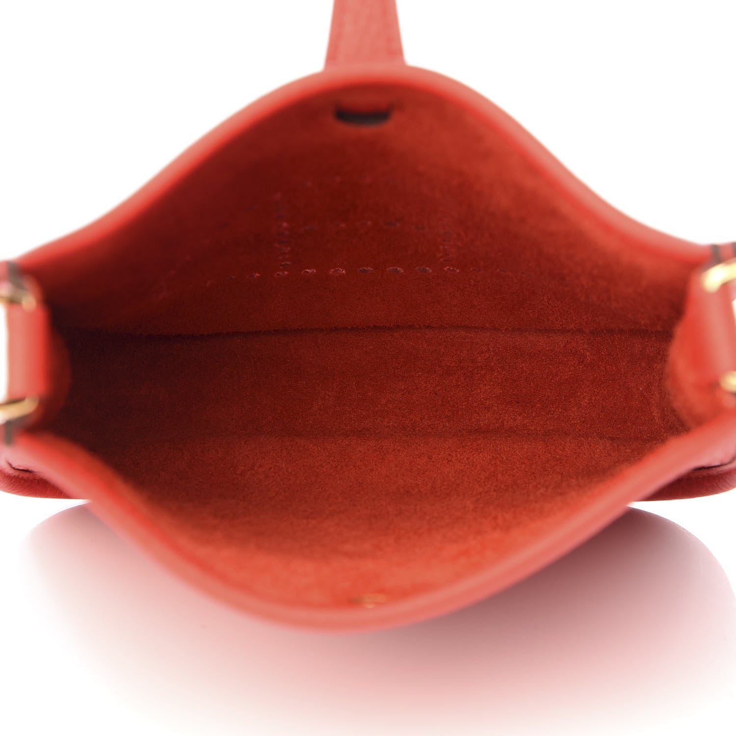Hermes Taurillon Clemence Evelyne TPM Rouge Tomate 4 of 9