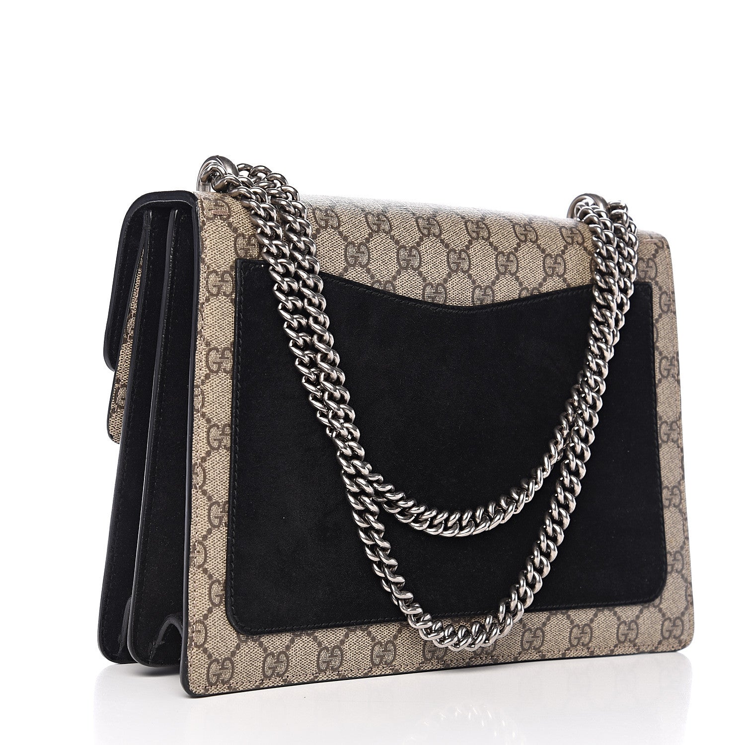 Gucci GG Supreme Monogram Medium Dionysus Shoulder Bag Black 2 of 12