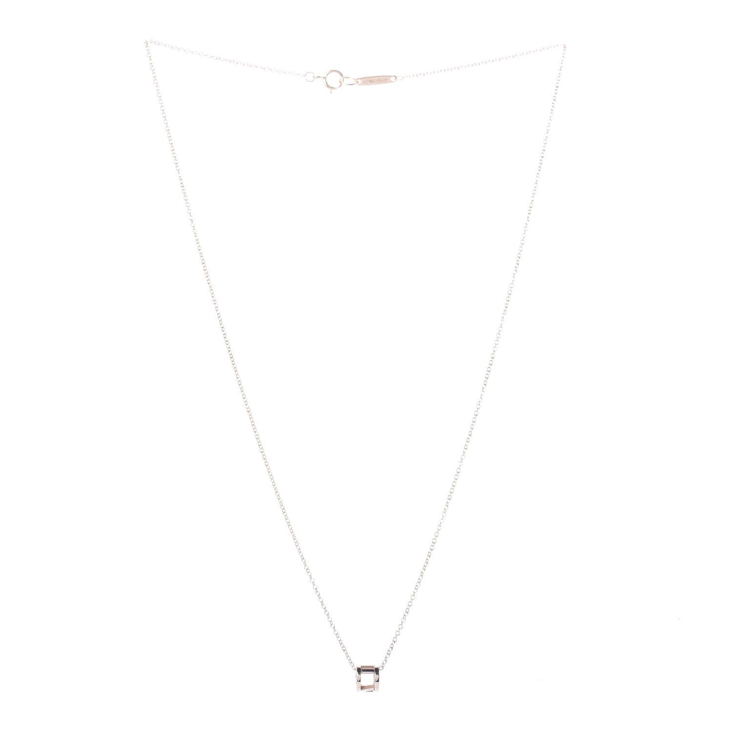 18K Rose Gold Atlas Open Pendant Necklace