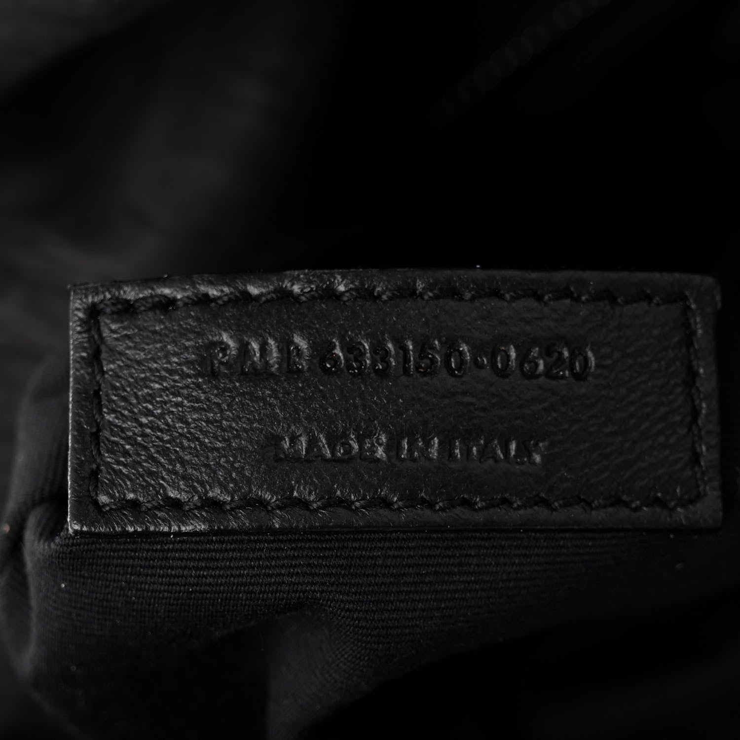 Saint Laurent Nubuck Crocodile Embossed Monogram Medium Niki Chain Satchel Black 7 of 10