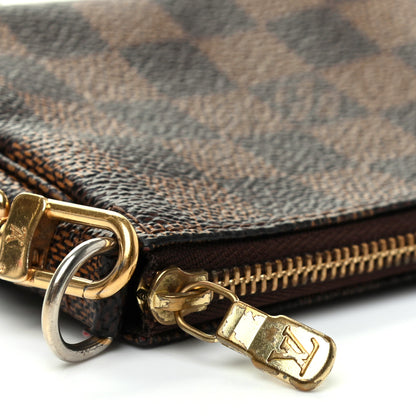 Louis Vuitton Damier Ebene Complice Trunks and Bags Mini Pochette Accessories Red 6 of 9