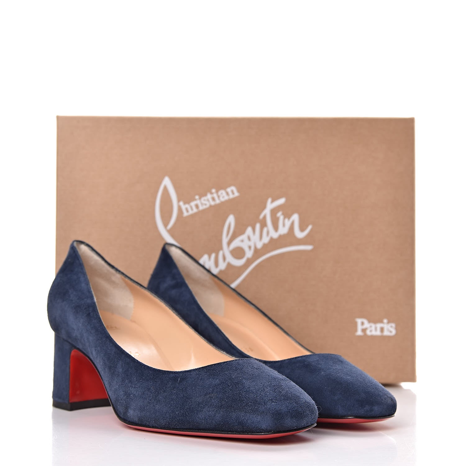 Christian Louboutin Veau Velours Donna Stud 55 Pumps 36.5 Bavarois 10 of 10