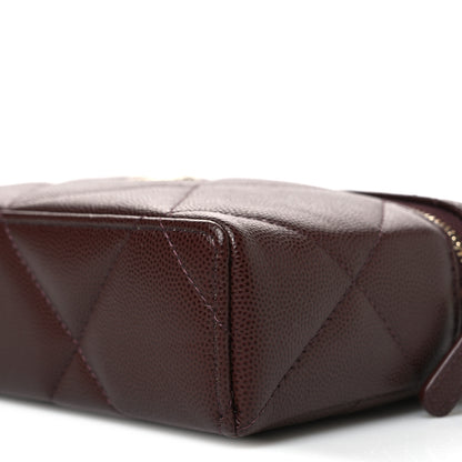 Chanel Caviar Quilted Top Handle Slim Vanity With Chain Dark Brown 10 of 10