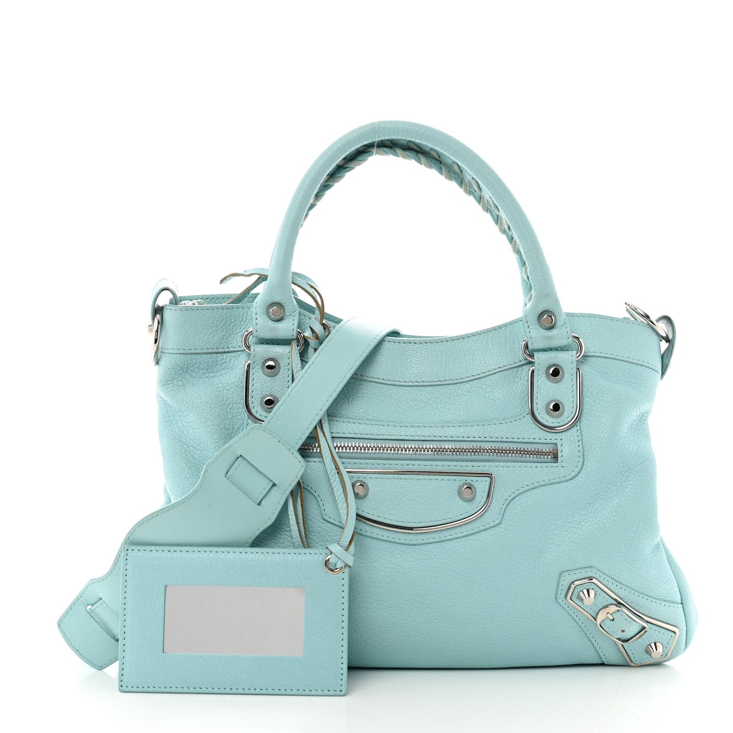 Chevre Silver Metallic Edge Hardware Town Bleu Maldives
