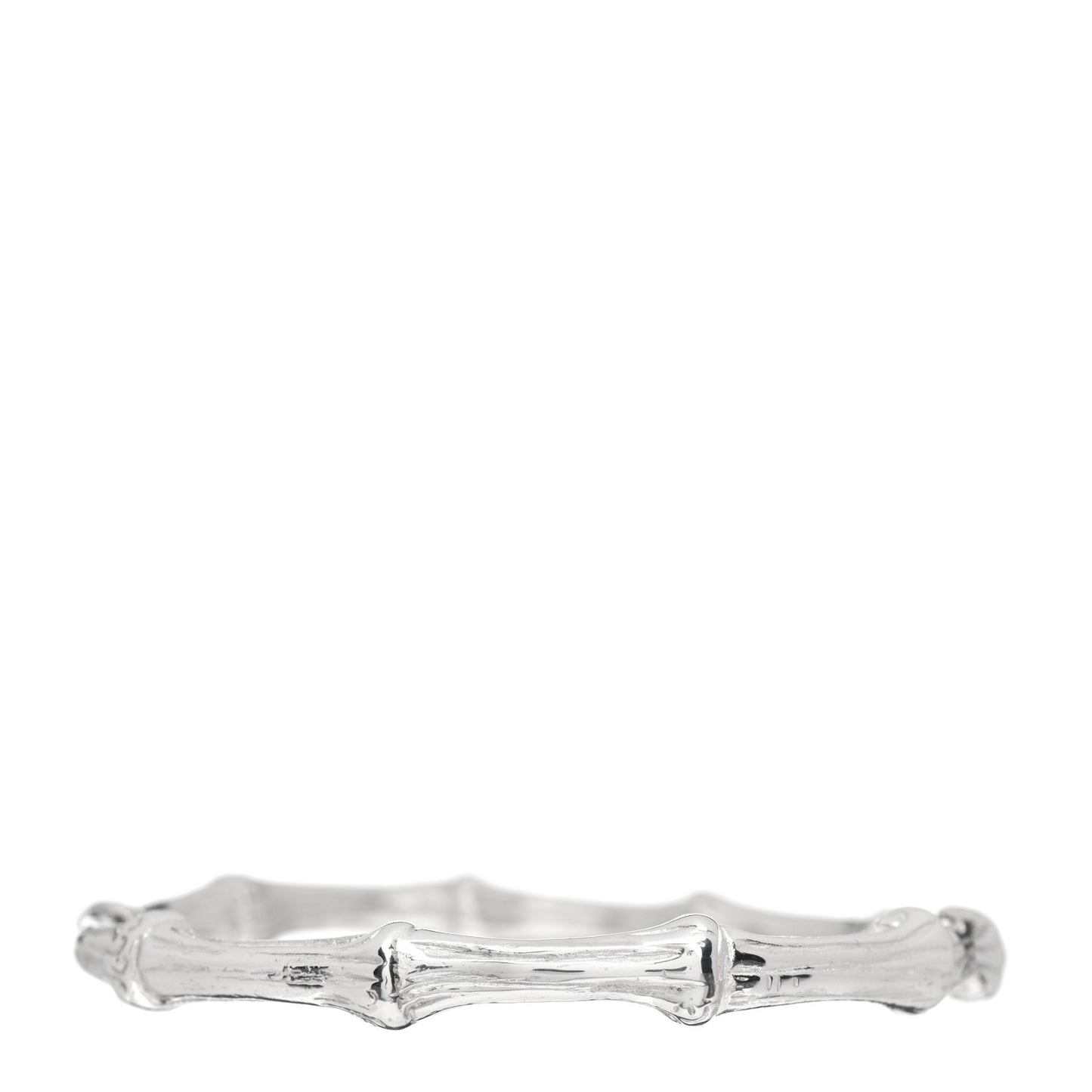 Sterling Silver Nature Bamboo Bangle Bracelet