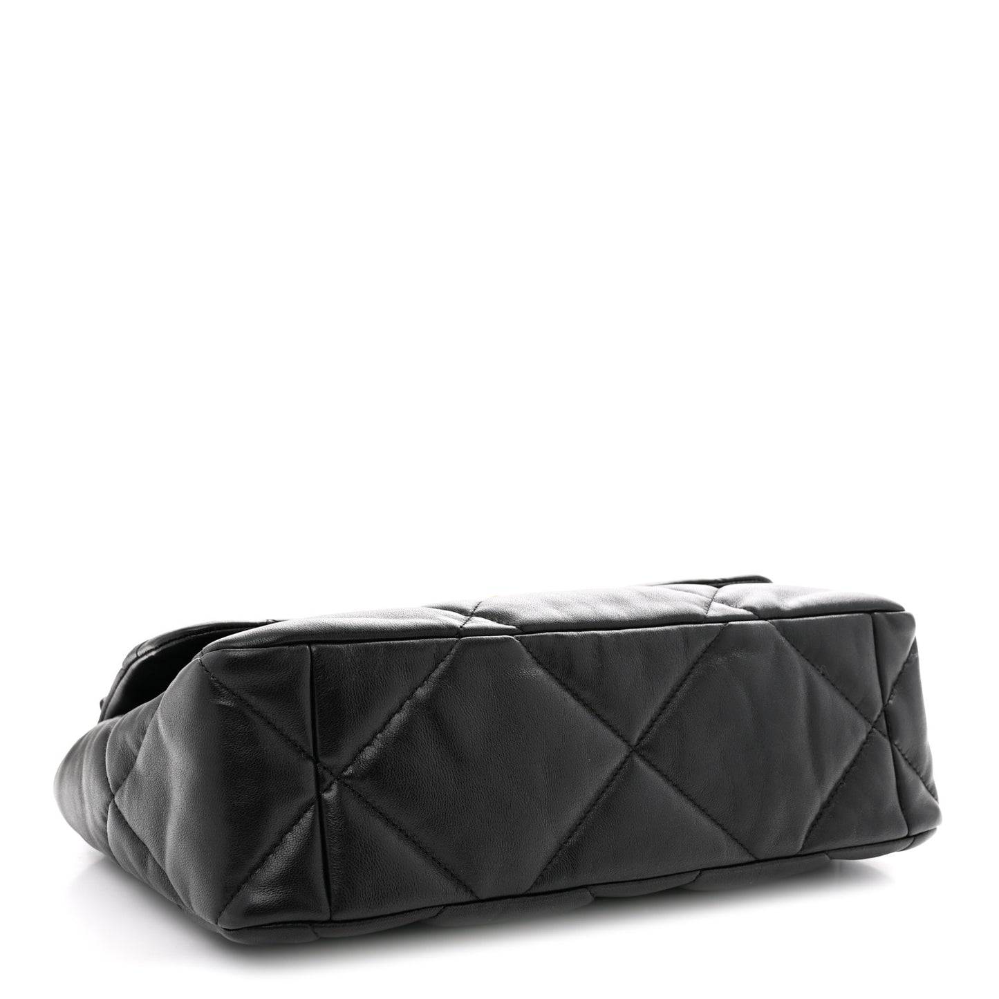 Lambskin Quilted Large Chanel 19 Flap Black