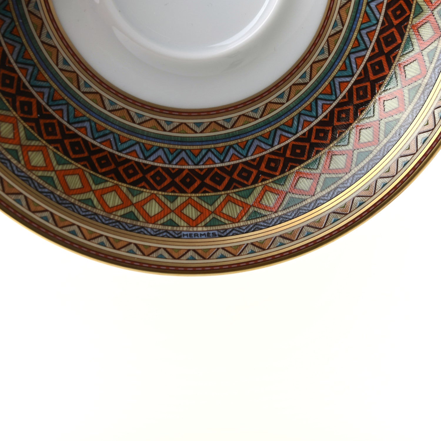 Hermes Porcelain Cheval d'Orient Tea Cup and Saucer Set of 2 6 of 9