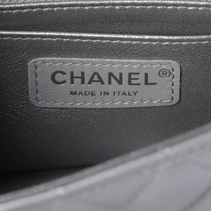 Chanel Metallic Lambskin Quilted Mini Rectangular Flap Silver 6 of 8