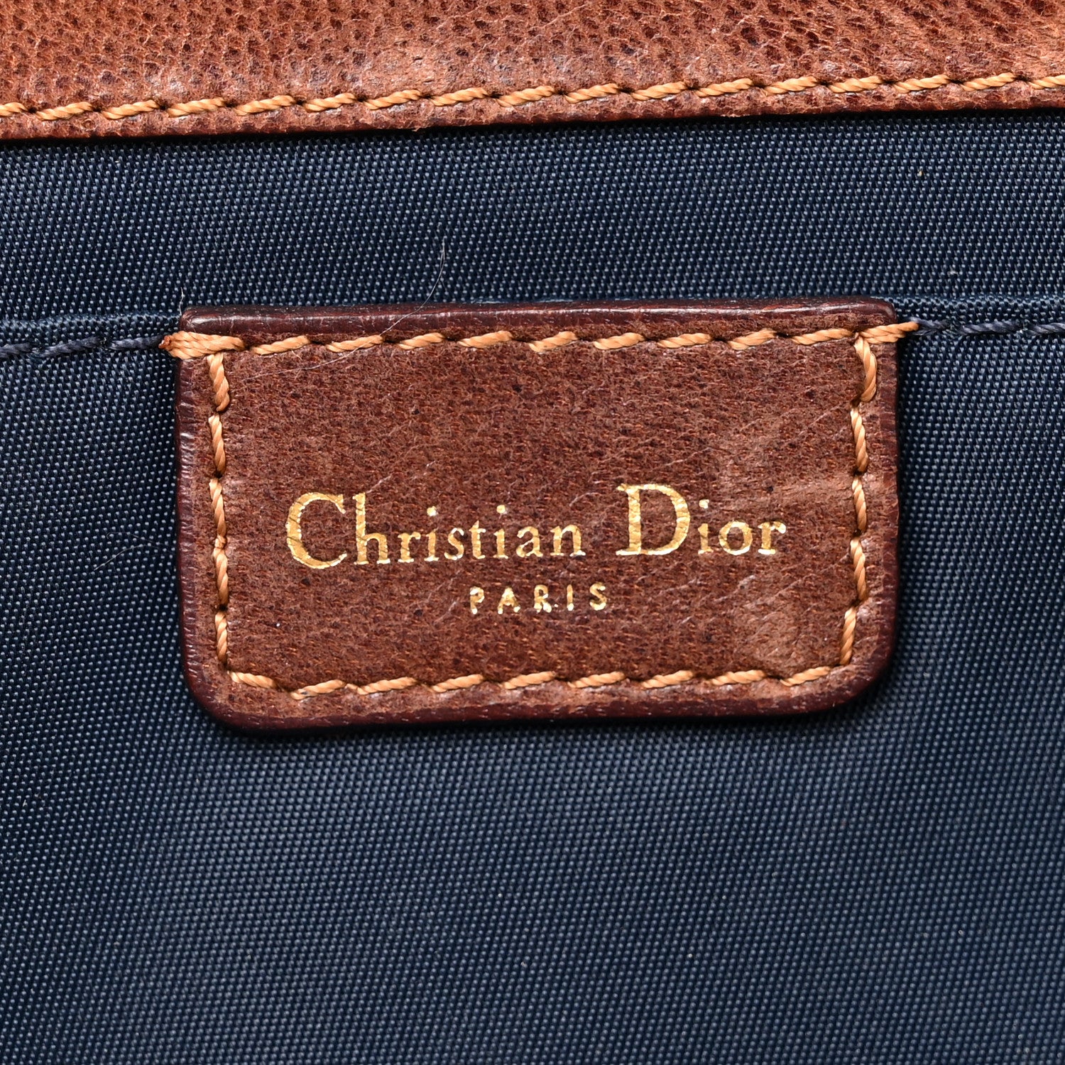 Christian Dior Monogram Trotter Street Chic Shoulder Bag Blue Brown 6 of 15