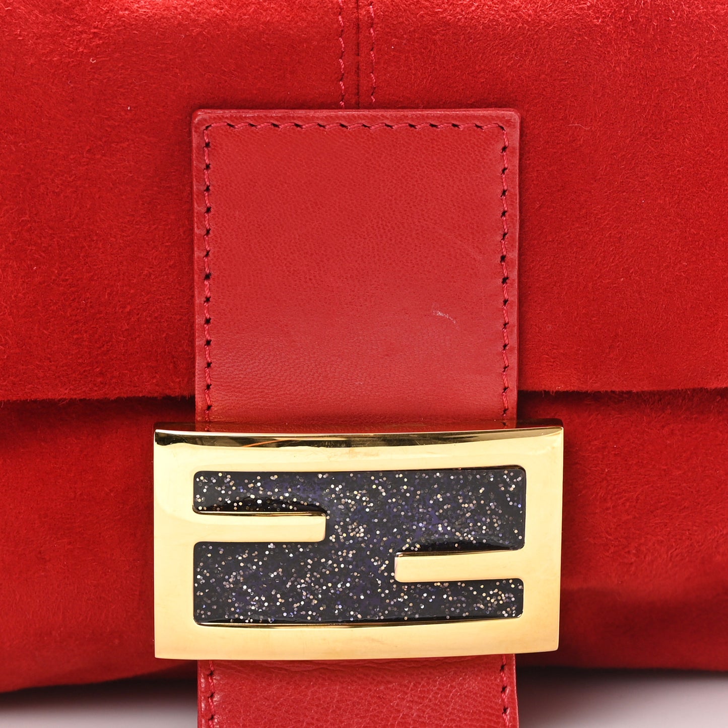 Suede Baguette Red