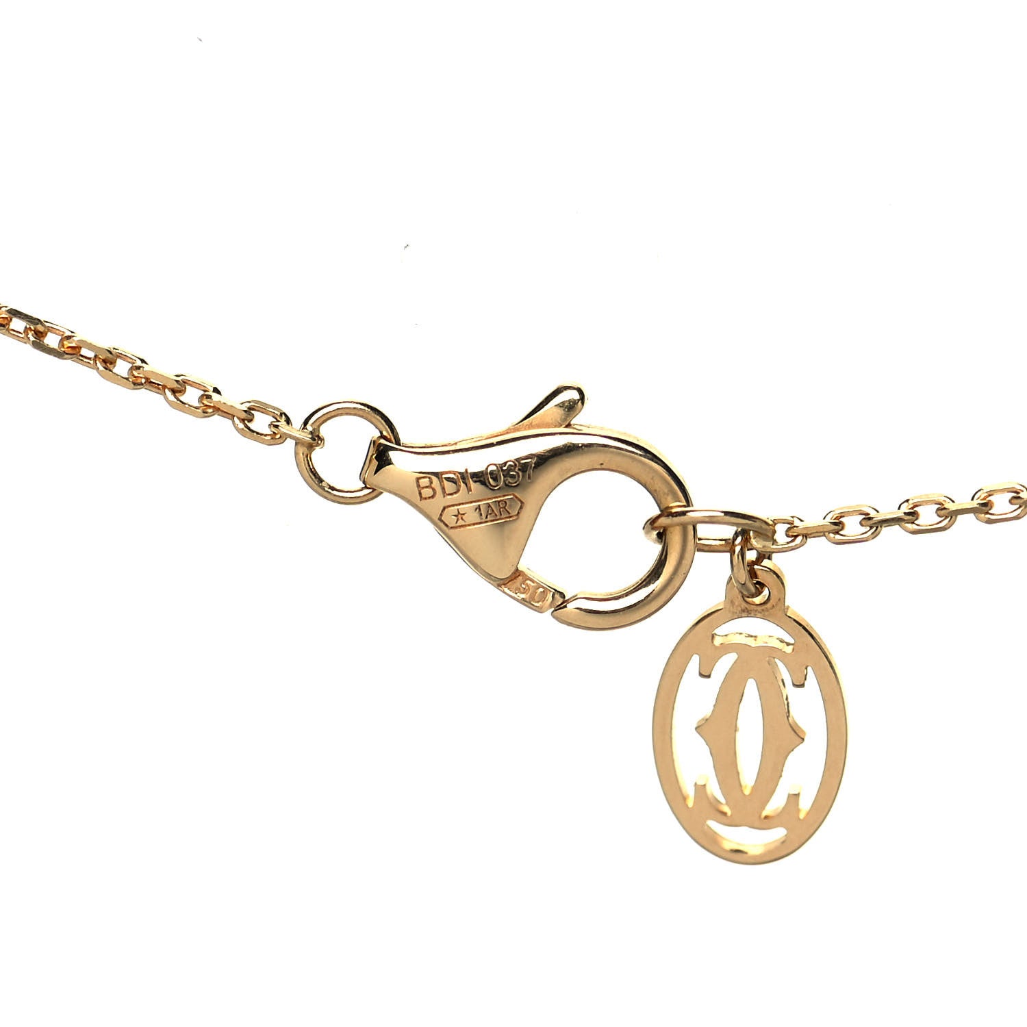 Cartier 18K Yellow Gold Diamond XS D'Amour Pendant Necklace 5 of 5
