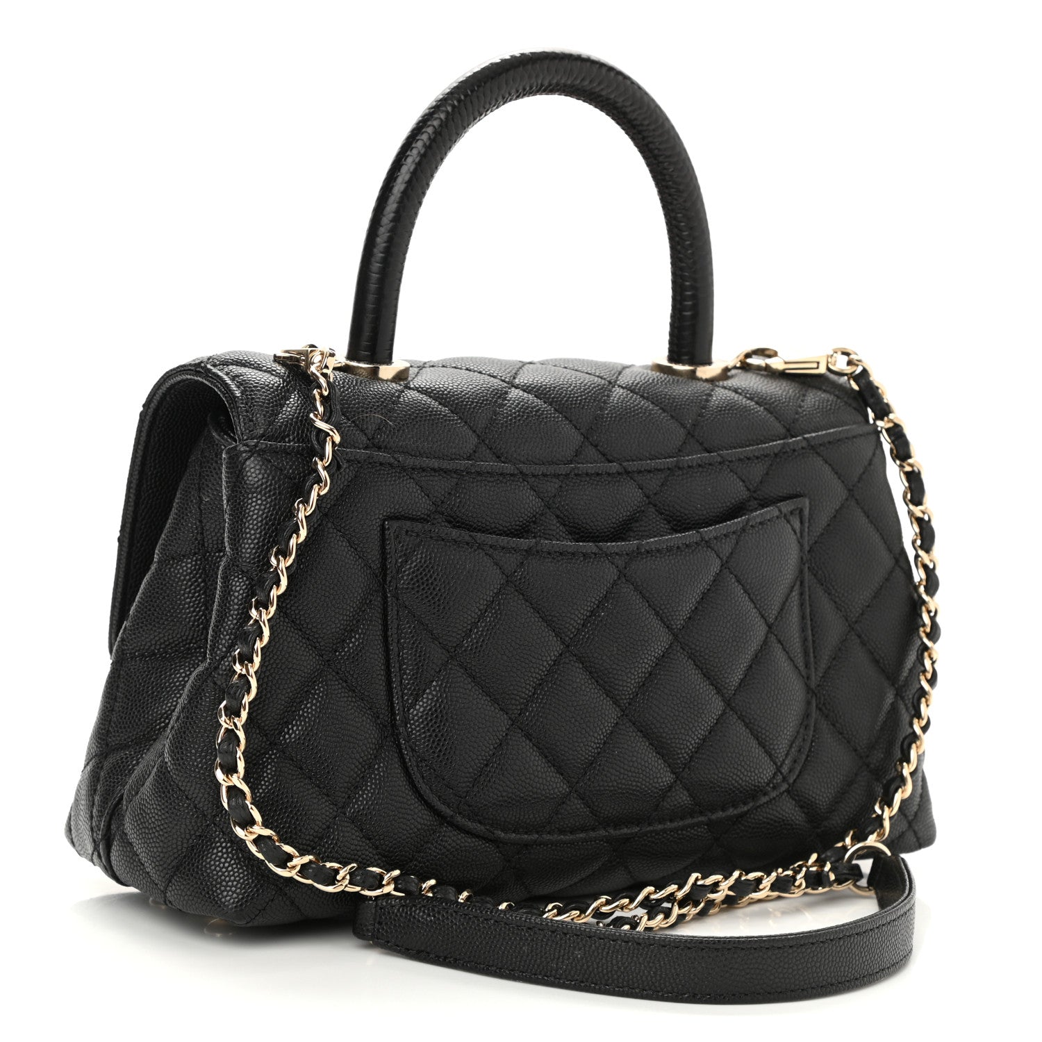 Chanel Caviar Quilted Mini Coco Handle Flap Black 3 of 10