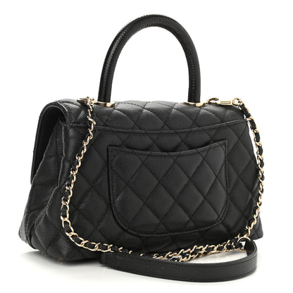Chanel Caviar Quilted Mini Coco Handle Flap Black 3 of 10