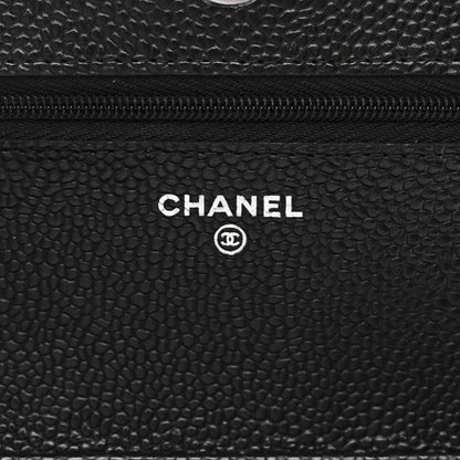 Chanel Caviar Quilted Wallet on Chain WOC Black 8 of 12