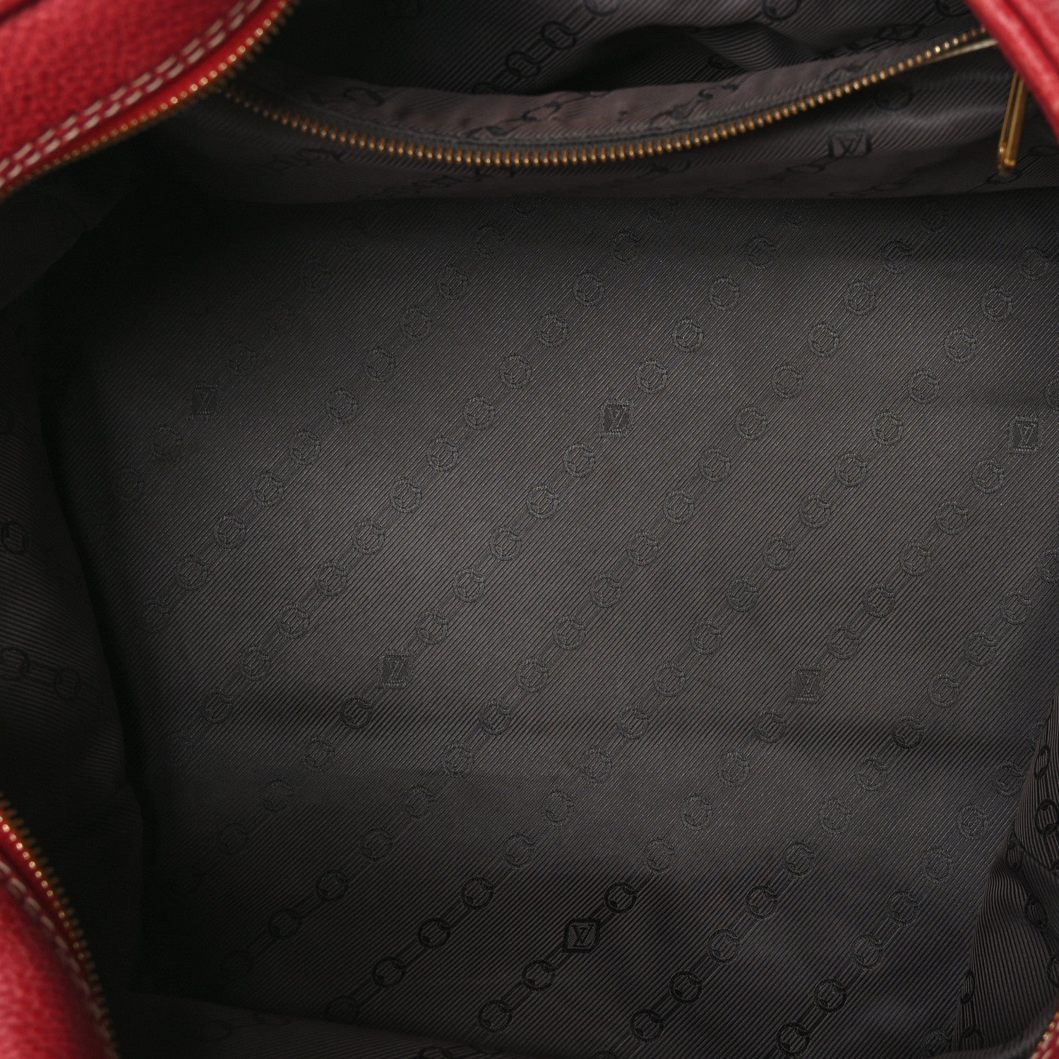 Louis Vuitton Tobago Leather Carryall Red 4 of 12
