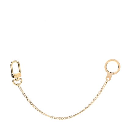 Louis Vuitton Metal Pochette Extender Key Ring Chain Gold 1 of 2