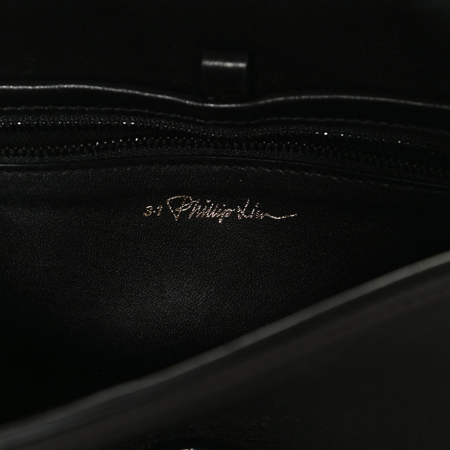 Metallic Calfskin Alix Crossbody Bag Black Gunmetal