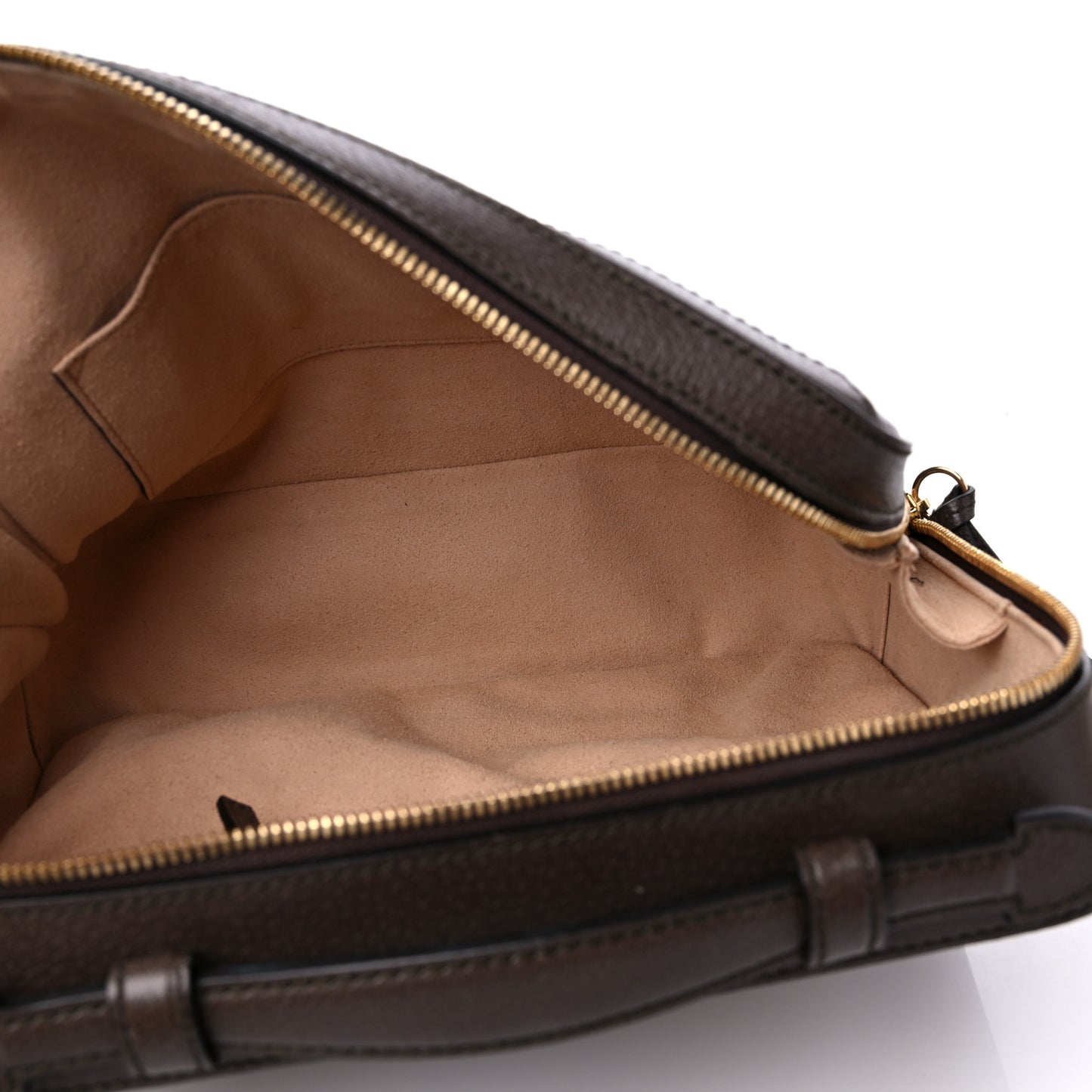 GG Supreme Monogram Web Small Ophidia Top Handle Shoulder Bag Brown